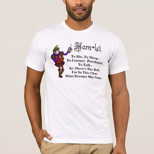 Ham Radio Hamlet Perhope om Citaat T-shirt te spre (Voorkant)