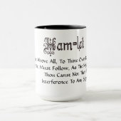 Ham Radio Hamlet Quote "Be True" Redone Mok (Midden)