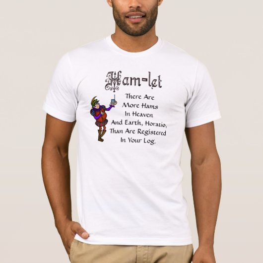 Ham Radio Hamlet Quote Log Book Redone T-shirt (Voorkant)