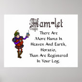 Ham Radio Hamlet Quote Logboek Redone Poster (Voorkant)