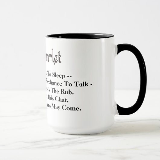 Ham Radio Hamlet Quote om te sterven, om Mok te sl (Rechts)