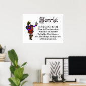 Ham Radio Hamlet Quote Poster (Thuiskantoor)