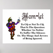 Ham Radio Hamlet Quote Poster (Voorkant)