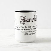 Ham Radio Hamlet Quote "To Be" Redone Mok (Midden)