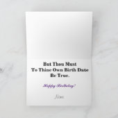 Ham Radio Hamlet Quote Verjaardag Kaart (Binnen)