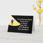 Ham Radio Hamlet Quote Verjaardag Kaart (Gele Bloem)