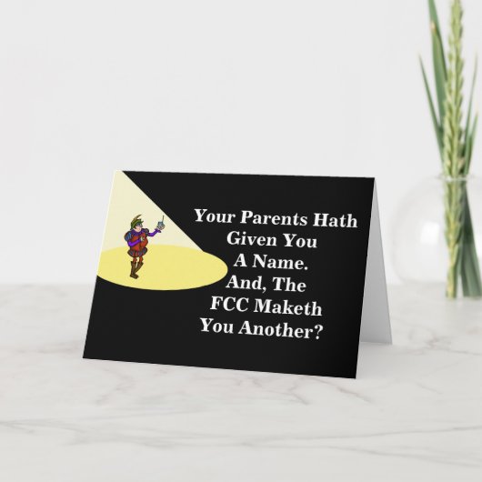 Ham Radio Hamlet Quote Verjaardag Kaart (Voorkant)