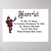 Ham Radio Hamlet "to Die To Sleep" Citaat Poster (Voorkant)