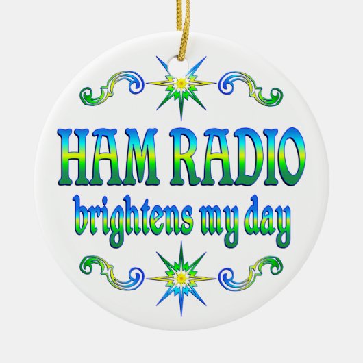 Ham-radio-helderheid Keramisch Ornament (Voorkant)