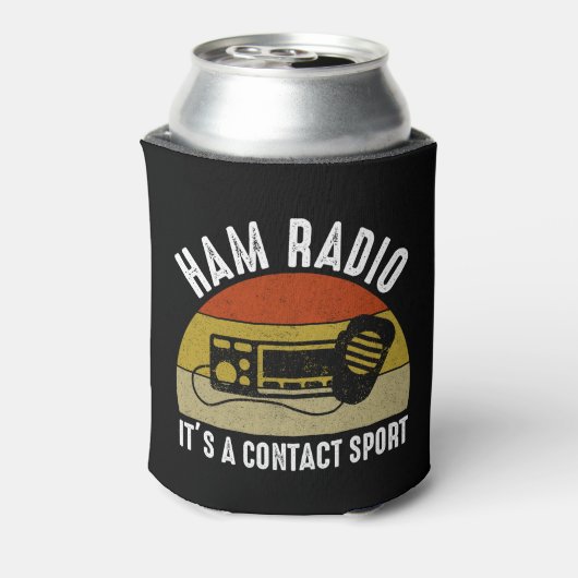 Ham Radio - Het is een contactsport Blikjeskoeler (Blikje Achterkant)