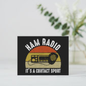 Ham Radio - Het is een contactsport Briefkaart (Staand voorkant)