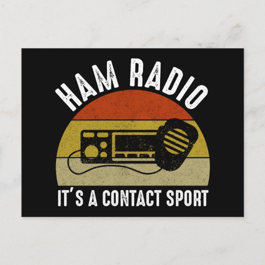 Ham Radio - Het is een contactsport Briefkaart (Voorkant)