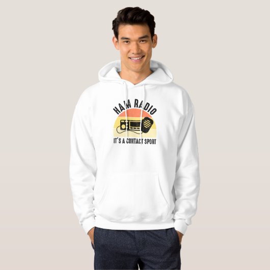 Ham Radio - Het is een contactsport Hoodie (Voorkant volledig)