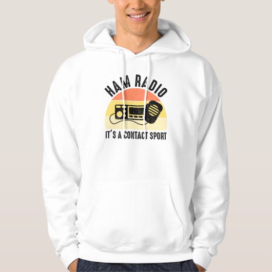 Ham Radio - Het is een contactsport Hoodie (Voorkant)