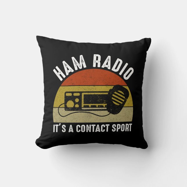Ham Radio - Het is een contactsport Kussen (Voorkant)