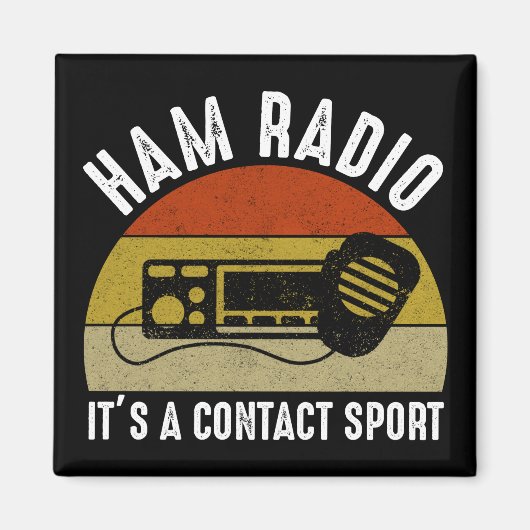 Ham Radio - Het is een contactsport Magneet (Voorkant)