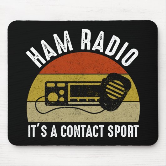 Ham Radio - Het is een contactsport Muismat (Voorkant)