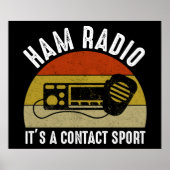 Ham Radio - Het is een contactsport Poster (Voorkant)