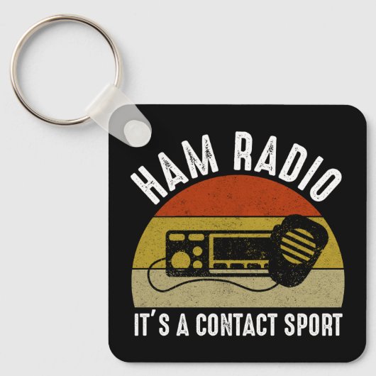 Ham Radio - Het is een contactsport Sleutelhanger (Voorkant)
