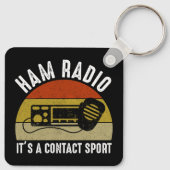 Ham Radio - Het is een contactsport Sleutelhanger (Achterkant)