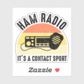 Ham Radio - Het is een contactsport Sticker (Vel)
