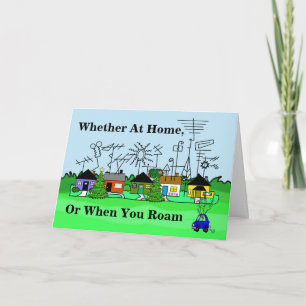 Ham Radio HOA & Mobile Rig-kerstkaart Feestdagen Kaart