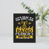Ham Radio Hobby Funny Radio Operator Briefkaart (Staand voorkant)