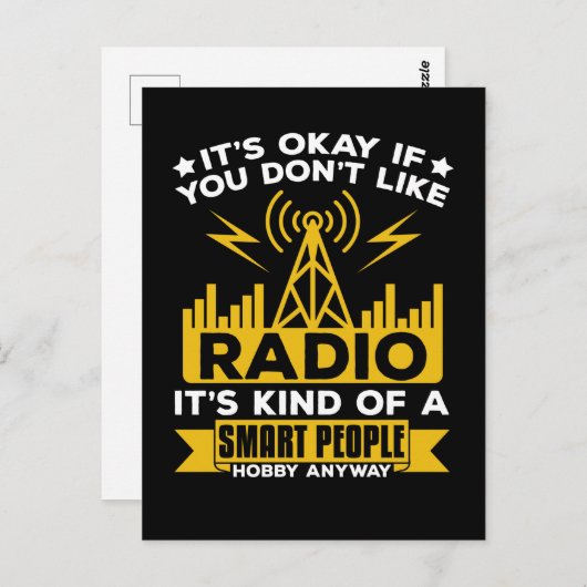 Ham Radio Hobby Funny Radio Operator Briefkaart (Voorkant / Achterkant)