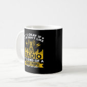Ham Radio Hobby Funny Radio Operator Koffiemok (Voorkant links)