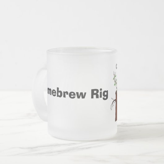 Ham Radio Homebrew Rig Beer Mok (Voorkant links)