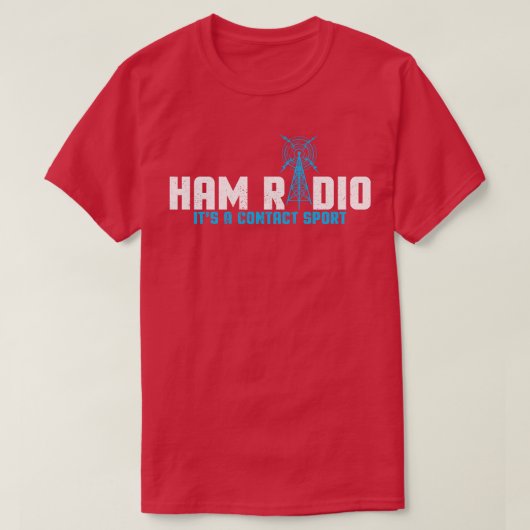Ham Radio I Basisstation I Amateur Radio T-shirt (Design voorkant)