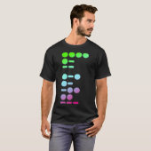 HAM-radio in morse code voor HAM-radio T-shirt (Voorkant volledig)