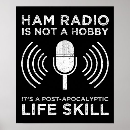 Ham Radio is geen hobby Poster (Voorkant)