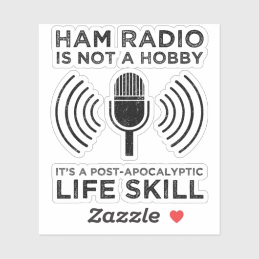 Ham Radio is geen hobby Sticker (Vel)