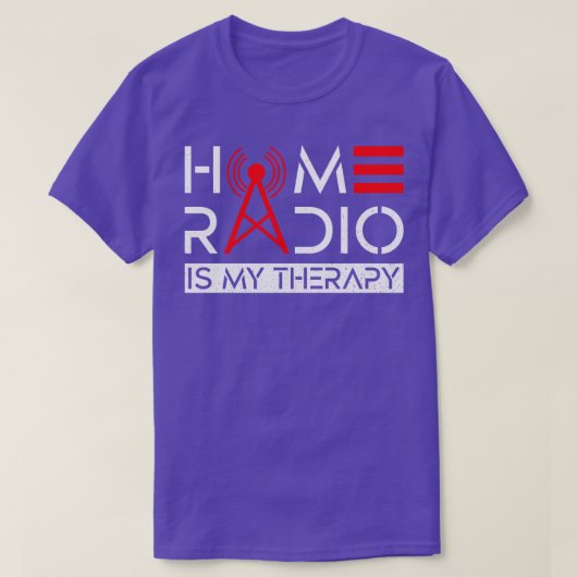 Ham Radio is mijn Therapy Ham Radio Radio Operator T-shirt (Design voorkant)