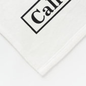 Ham Radio Keep Calm QSL-kaartventilator Fleece Deken (Hoek)