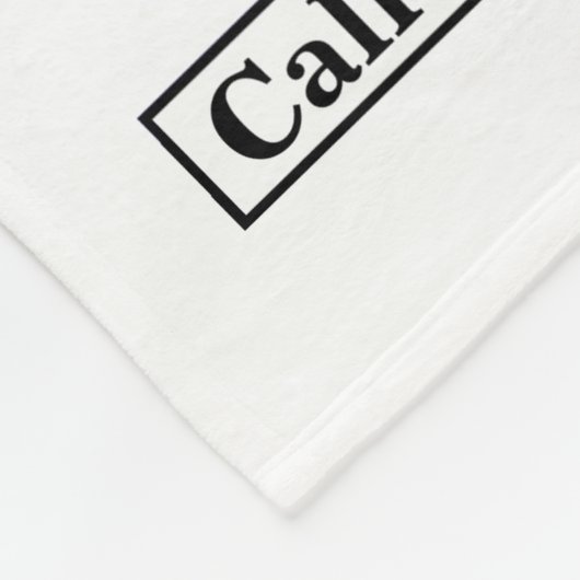 Ham Radio Keep Calm QSL-kaartventilator Fleece Deken (Hoek)