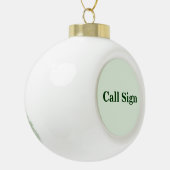 Ham Radio Kerstbal Ball Ornament (Links)