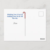 Ham Radio Kerstmis CQ Post Card Briefkaart (Achterkant)