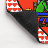 Ham Radio Kisser Couple Computer Mousepad Muismat (Hoek)