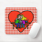 Ham Radio Kisser Couple Computer Mousepad Muismat (Met muis)