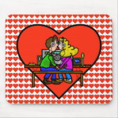 Ham Radio Kisser Couple Computer Mousepad Muismat (Voorkant)
