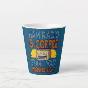 Ham Radio Koffie Start je ochtend goed Mannen Latte Mok