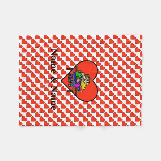 Ham Radio Kussen Couple Fleece Blanket Aanpassen (Voorkant (Horizontaal))