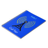 Ham Radio-laptop met zender Notitieboek (Linkerzijde)