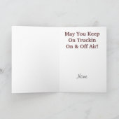 Ham Radio Mobiele Rig Truck Verjaardag Kaart (Binnen)