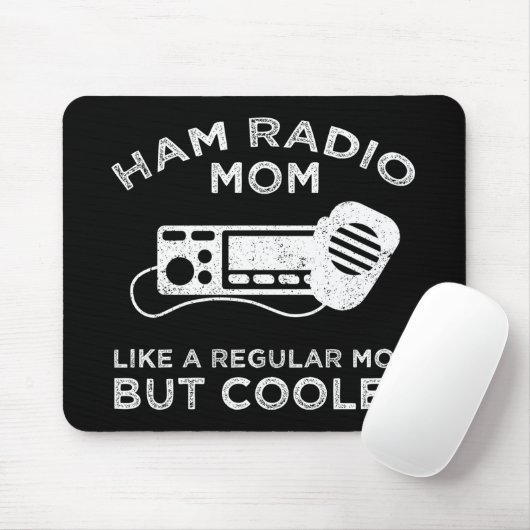 Ham Radio Mom - Als een gewone moeder, maar koeler Muismat (Met muis)