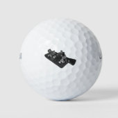 Ham Radio Morse Code Key Golf Ball Golfballen (Voorkant)