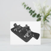 Ham Radio Morse Code Semi-Automatic Key Briefkaart (Staand voorkant)