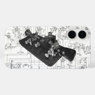 Ham Radio Morse Code Semi-Automatische Sleutel iPhone 16 Hoesje